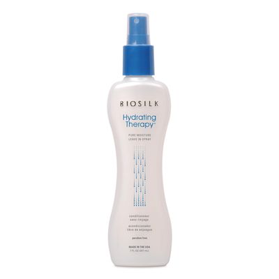 BioSilk Hydrating Therapy Pure Moisture Leave-In Spray, Replenishes Hair Moisture &amp; Protects From Frizz, Sulfate, Paraben, &amp; Cruelty-Free, 7 Oz