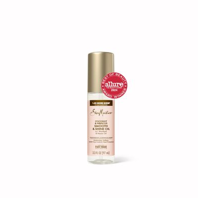 Shea Moisture Smooth &amp; Shine Oil Coconut &amp; Hibiscus for Lightweight, Luminous Shine, 3.3 oz