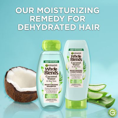 Garnier Whole Blends Coconut Water &amp; Aloe Vera Refreshing Shampoo for Normal Hair, 26.6 Fl Oz, 1 Count (Packaging May Vary)
