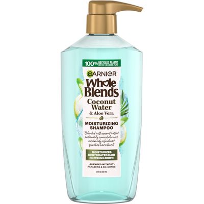 Garnier Whole Blends Coconut Water &amp; Aloe Vera Refreshing Shampoo for Normal Hair, 26.6 Fl Oz, 1 Count (Packaging May Vary)