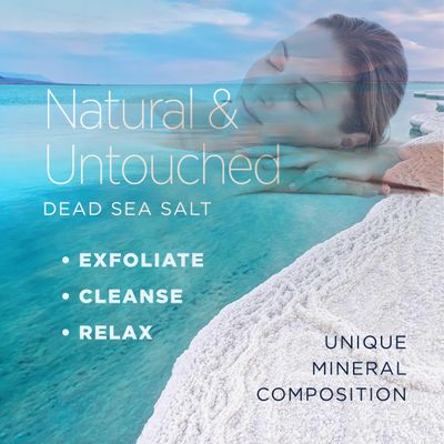 Minera Dead Sea Salt, 100% Pure &amp; Natural, 19 lbs. Fine Grain (0-1.7 mm) Bulk Bag, Easily Dissolving Dead Sea Salts for Soaking &amp; Bathing, Skin Nourishing Fine Sea Salt, Unscented