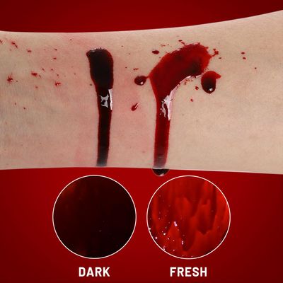 BOBISUKA 2PCS DarkFresh Fake Blood Spray Set- Realistic Effects Fake Blood Stage Blood for Halloween Costume Clothes Zombie Vampire and Monster SFX Makeup & Dress Up