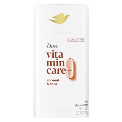 Dove VitaminCare Aluminum Free Deodorant Stick Coconut &amp; Shea for 72H Odor Protection Breathable Deodorant for Women 2.6 oz