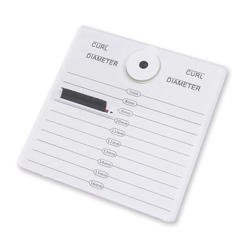 HERSQUEEN 2-in-1 Eyelash Extensions Adhesive Glue Pallet Holder With Jade Stone Acrylic Lash Tile Hand Plate Lash Pallet White Lash Tray Holder Display