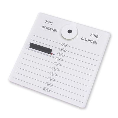HERSQUEEN 2-in-1 Eyelash Extensions Adhesive Glue Pallet Holder With Jade Stone Acrylic Lash Tile Hand Plate Lash Pallet White Lash Tray Holder Display