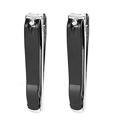 ICEYLI Large Nail Clippers Set,2 Pcs Premium Stainless Steel Fingernail &amp; Toenail Clippers Curved Blade with Sharp and Sturdy Blade