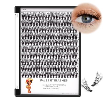 Bodermincer 20D 8-20mm To Choose 8-10-12-14mm MIX14-16-18-20mm MIX rofessional Makeup Individual Cluster Eyelashes Grafting Fake False Eyelashes Eyelash Extension Individual Eyelash Bunche (20D-14mm)
