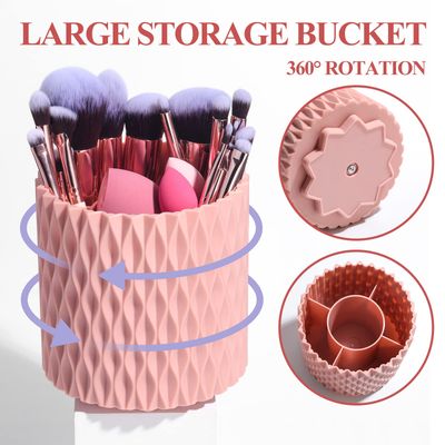 BS-MALL Makeup Brushes Premium Synthetic Foundation Powder Concealers Eye Shadows 18 Pcs Brush Set with 5 sponge &amp; Holder Sponge Case (A-Pink)