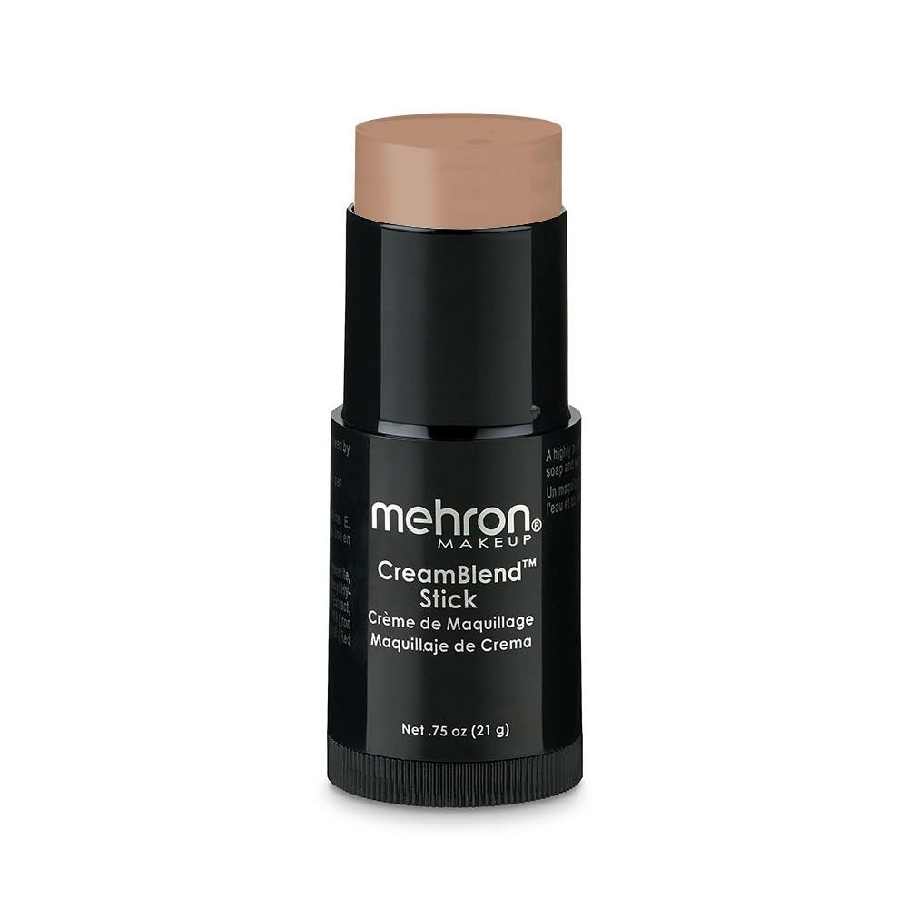 Mehron Makeup CreamBlend Stick | Face Paint, Body Paint, &amp; Foundation Cream Makeup | Body Paint Stick Perfect for Halloween Makeup (Warm Honey)