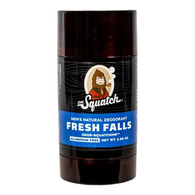 Dr. Squatch Natural Deodorant for Men - Odor-Squatching Men&#39;s Deodorant Aluminum Free - Fresh Falls 2.65 oz (1 Pack)