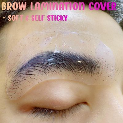 Brow Perm Patch Silicone Lash Lift Shield Mate Self Sticky Eyebrow Lamination Cover Tool Gel Eyebrow Perming Pads (Mix color- Silicone Shield Patches)