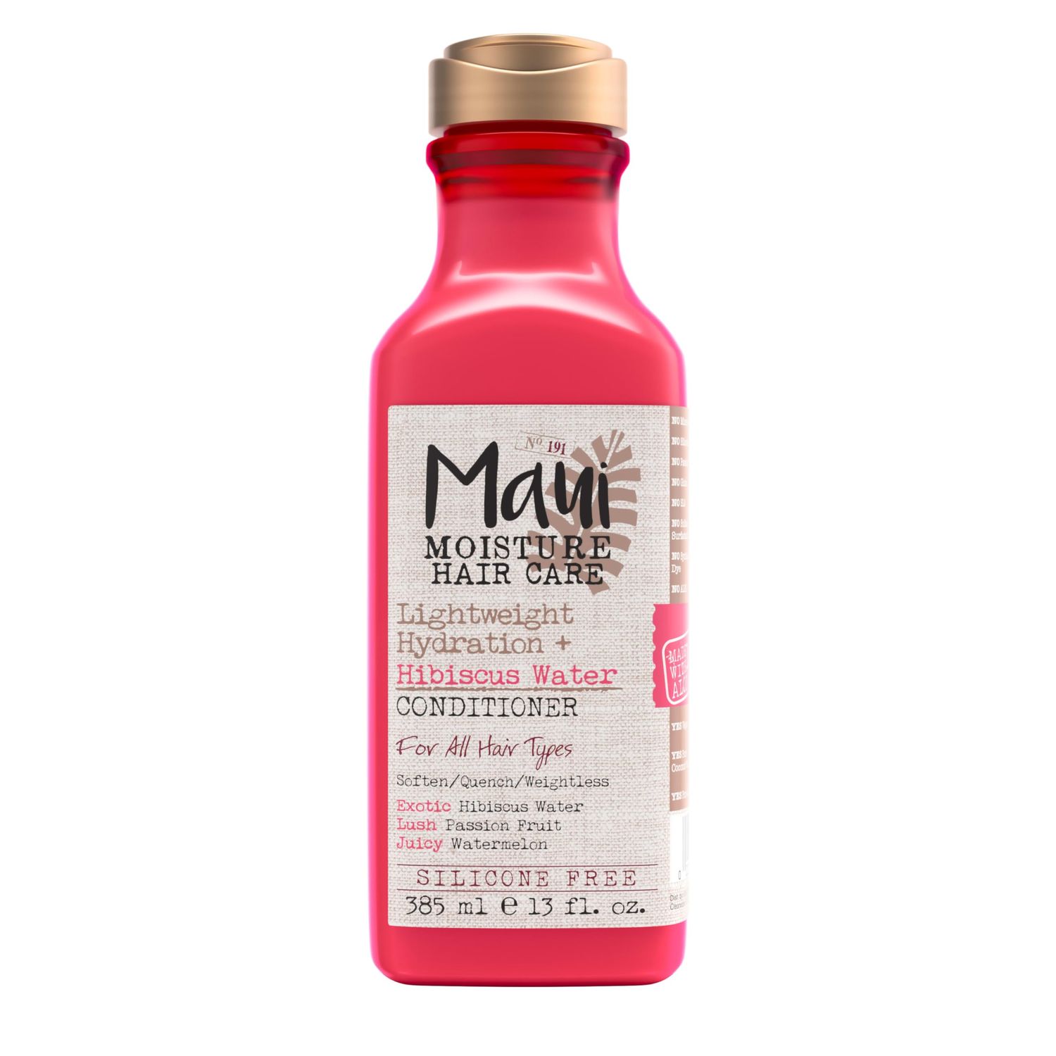 Maui Moisture Lightweight Hydration  Hibiscus Water Conditioner for Daily Moisture, No Sulfates, 13 fl oz