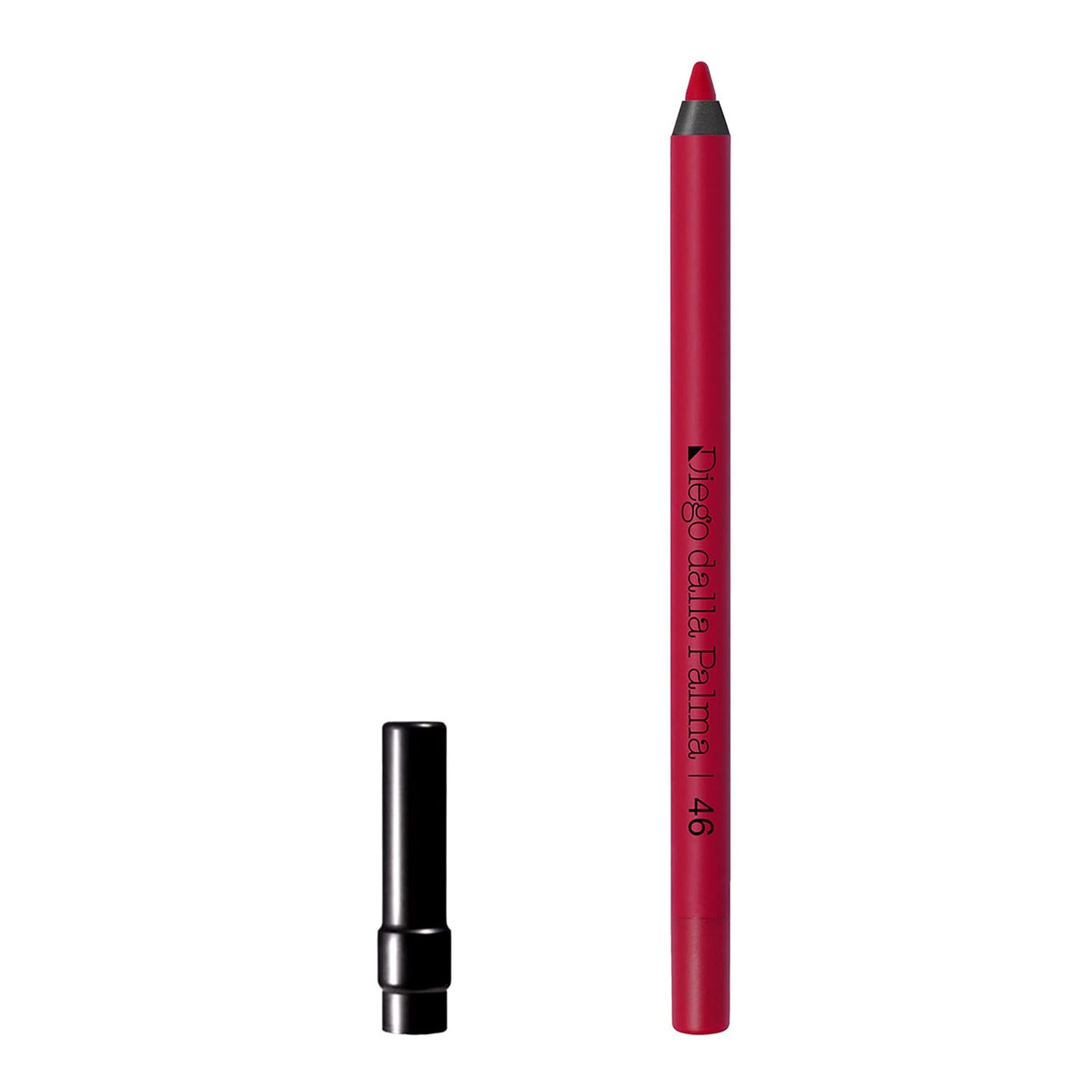 Diego dalla Palma Makeupstudio Stay On Me Lip Liner Waterproof - Innovative And High Performing Formula - Creamy Texture - Easily Slides Onto Lips - Lightweight And Comfortable - 46 Red - 0.04 Oz
