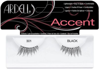 Ardell Lash Accents Pair Style 301, Black (8-Pack)
