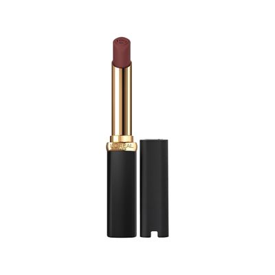 LOral Paris Colour Riche Intense Volume Matte Lipstick, Lip Makeup Infused with Hyaluronic Acid for up to 16HR Wear, Le Nude Assertive, 0.06 Oz