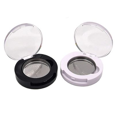 luzen 4Pcs Small Round Eyeshadow Box Replacement Empty Box Case DIY Refillable Magnet Makeup Eyeshadow Powder Blush Lipstick Sub-packing Containers for Women Daily and Travel Use