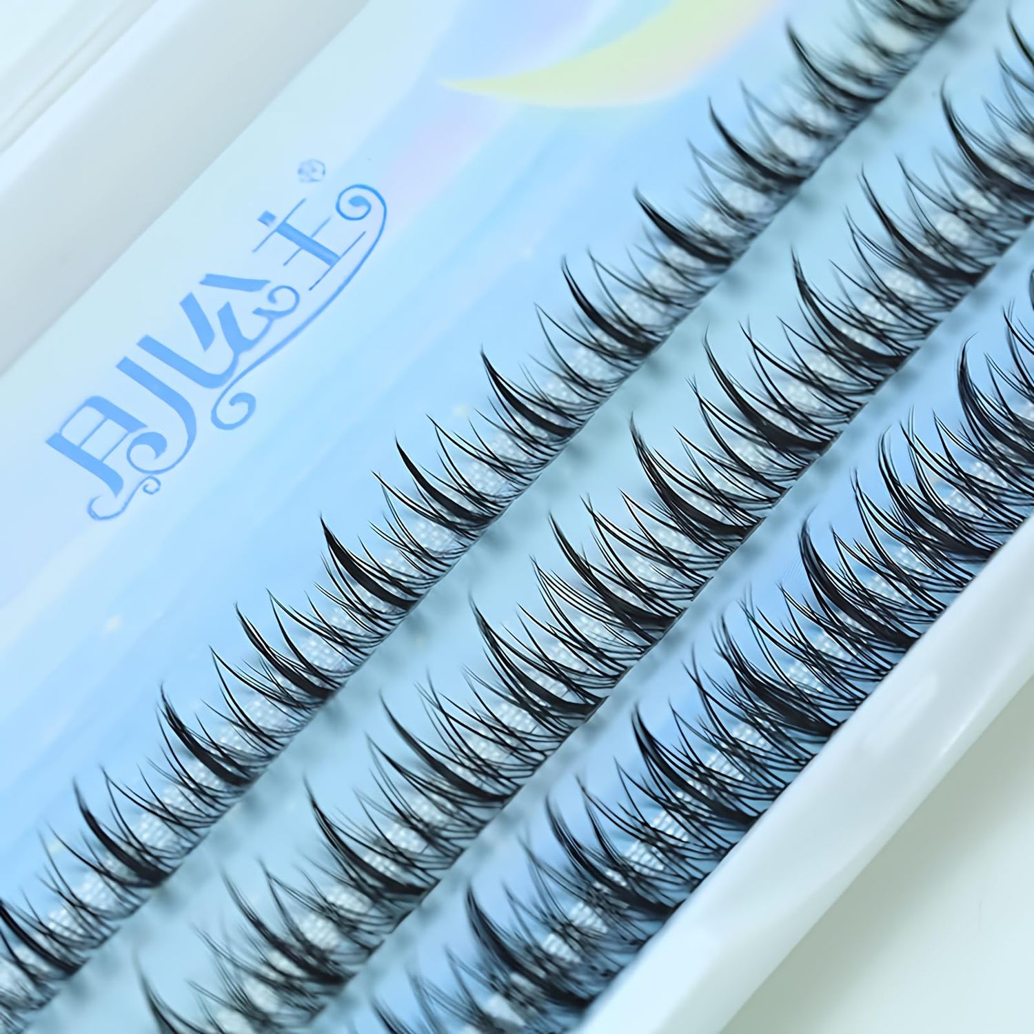 LASGOOS DIY Eyelash Extensions Angel Eyelashes Natural Home Grafted Sandwich False Fake Individual Eyelashes Cluster Lashes Flower Fairy Eye Makeup 91011mm Pack Wholesale
