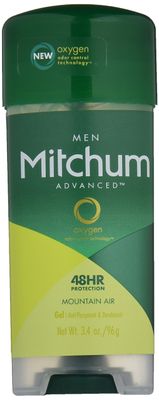 Mitchum Advanced Gel Anti-Perspirant &amp; Deodorant, Mountain Air, 3.4 Ounce (Pack of 4)