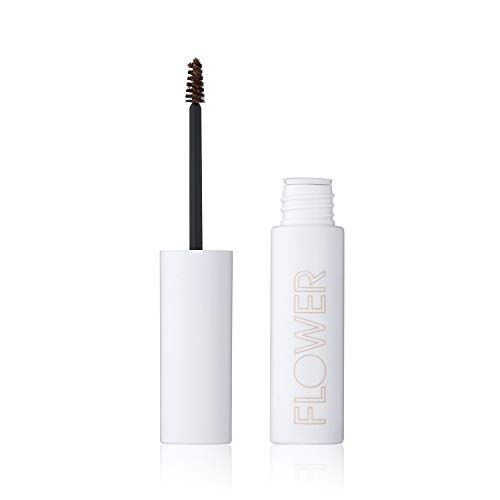 Eyebrow Gel By FLOWER Beauty | FIBER FIX BROW GEL | Tinted Brow Mascara &amp; Fixative for Eyebrows | Vegan &amp; Cruelty-Free | (Brunette)