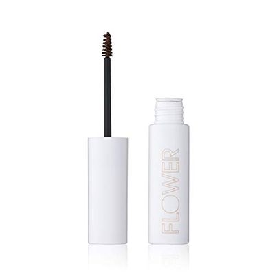 Eyebrow Gel By FLOWER Beauty | FIBER FIX BROW GEL | Tinted Brow Mascara &amp; Fixative for Eyebrows | Vegan &amp; Cruelty-Free | (Brunette)