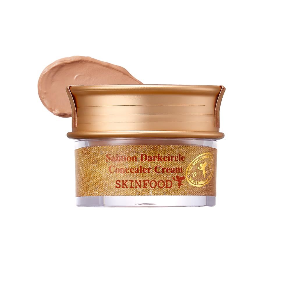 SKINFOOD Salmon Dark Circle Concealer Cream #2 - Concealer for Dark Circles - Under Eye Concealer for Dark Spots and Wrinkles - Full Coverage Under Eye Concealer - 0.35 Oz10 g (Salmon Beige)