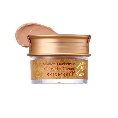 SKINFOOD Salmon Dark Circle Concealer Cream #2 - Concealer for Dark Circles - Under Eye Concealer for Dark Spots and Wrinkles - Full Coverage Under Eye Concealer - 0.35 Oz10 g (Salmon Beige)