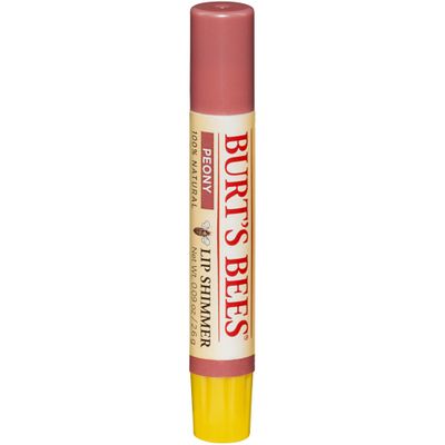 Burt&#39;s Bee&#39;s Lip Shimmer, Peony - 0.09 Ounces each (Value Pack of 4)