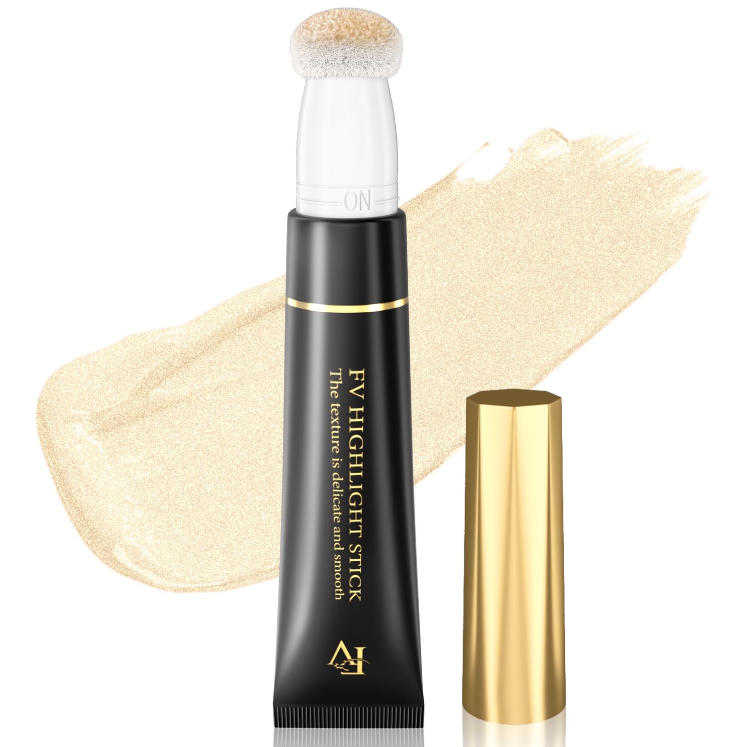 FV Liquid Highlighter Makeup, Lightweight, Buildable &amp; Shimmer Finish Beauty Wand, Multiuse Face Highlighter Stick for Glowing Skin, Vegan &amp; Cruelty-Free, 01 Starlight