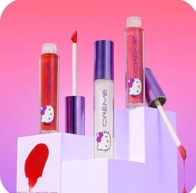 The Crme Shop X HELLO KITTY(PURPLE) JELLY GLAZE - KAWAII KITTY, 1 Ounce (Pack of 1)