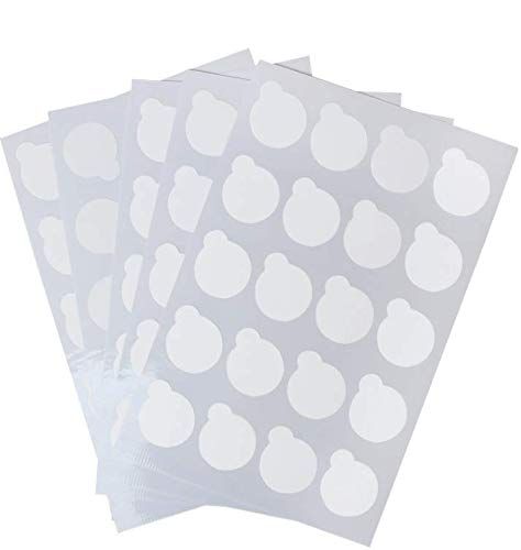 LASSUM 100 Pieces Disposable Eyelash Glue Holder Pallet Waterproof Sticker 2.5cm Eyelash Extension Glue Pad