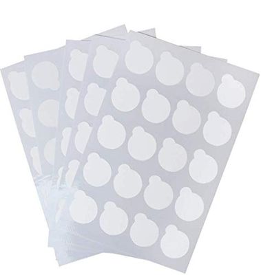 LASSUM 100 Pieces Disposable Eyelash Glue Holder Pallet Waterproof Sticker 2.5cm Eyelash Extension Glue Pad