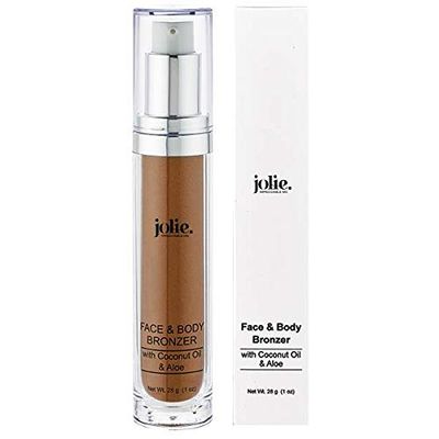 Jolie Face &amp; Body Bronzer with Coconut Oil &amp; Aloe Vera - Subtle Shimmer (28g)