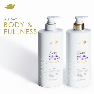 Dove Shampoo Volume &amp; Fullness for Fine, Thin Hair with Bio-Protein Care Technology and Biotin 28 Fl Oz