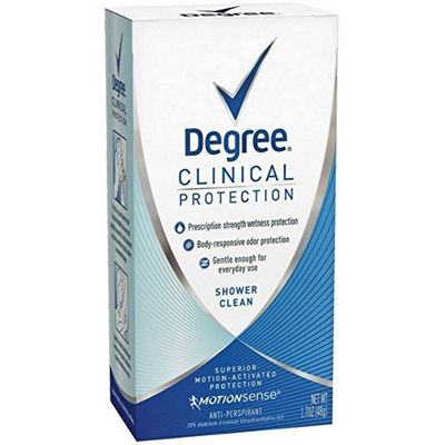 Degree Women Clinical Protection Anti-Perspirant Deodorant Shower Clean 1.70 oz (pack of 3)