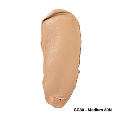 Palladio Full-Coverage Color Correction CC Cream, Oil-Free with Peptides &amp; Vitamin C, Best for Correcting Redness and Uneven Skin Tone, Buildable Foundation Coverage (Med 30N)