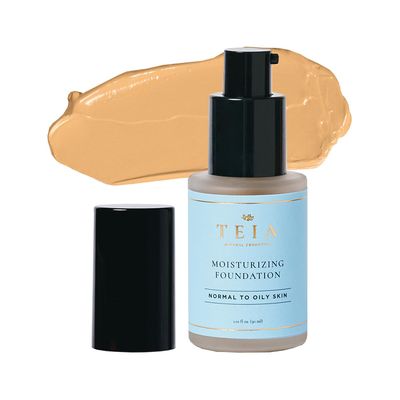 TEIA Cosmetics - Moisturizing Light Coverage Foundation, Natural Finish. Non-toxic, vegan, cruelty-free. (GOLDEN)