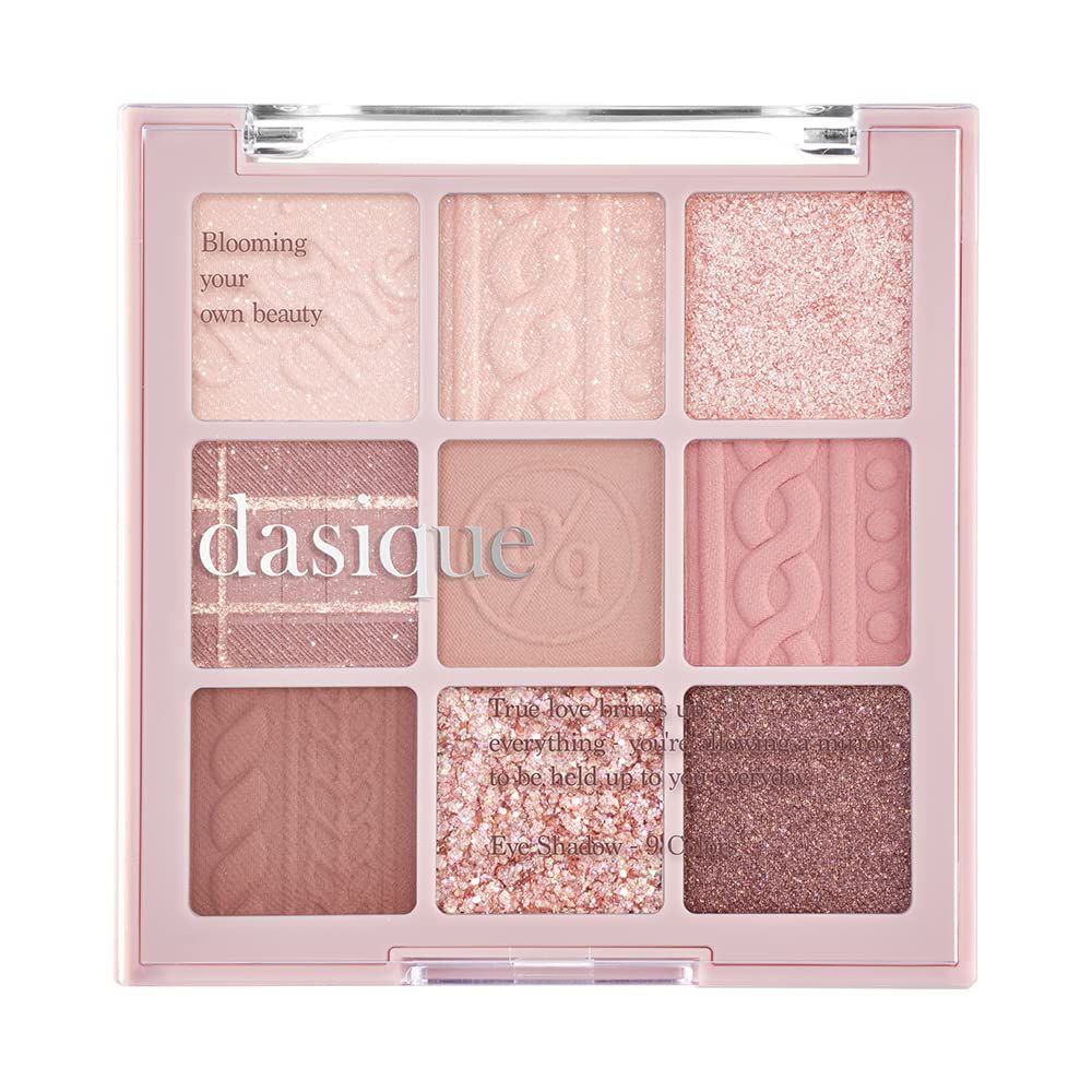 dasique Shadow Palette #16 Violet Knit 8.6g I 9 Blendable Shades in Smooth Matte and Shimmer Finishes with Gorgeous Pearls | Eye Makeup Palette | Cruelty Free | K-beauty