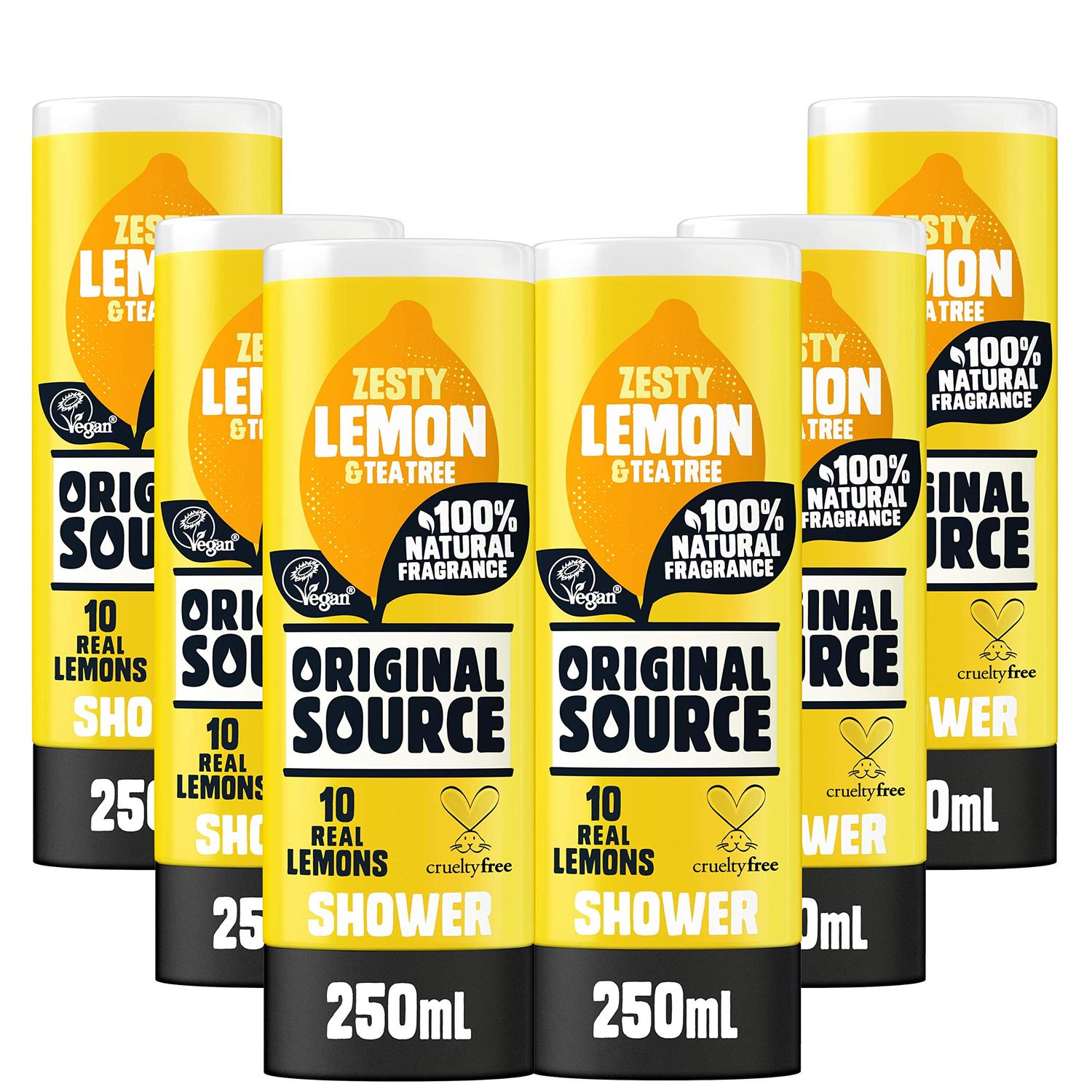 Original Source Shower Gel Lemon and Tea Tree 250ml Pack of 6