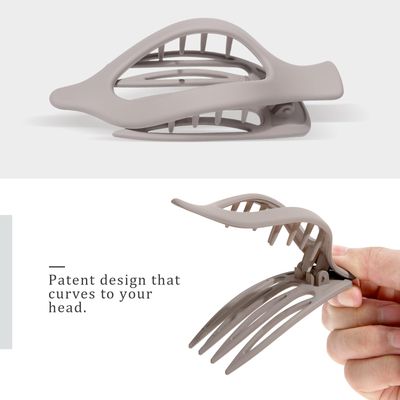 French Concord Hair Clips - 6Pcs Side Slide Volume Clips for Women Girls, Strong Hold No Slip Grip, Thick or Thin Hair (Matte Finish, L4.6 IN, W1.97IN)