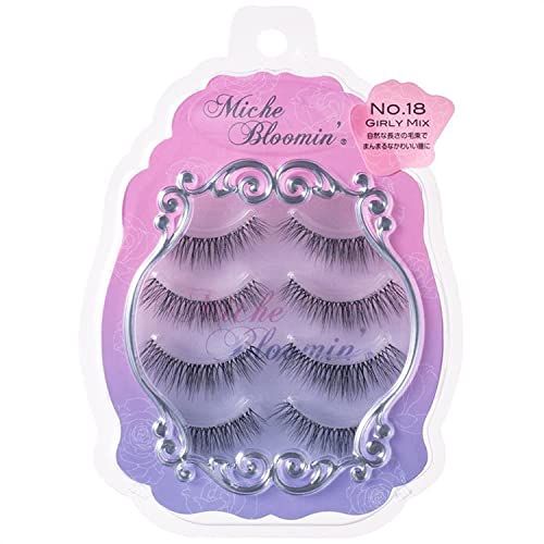 Miche Bloomin&#39; 3D Eyelashes No. 18 Girly Mix 4 Pairs
