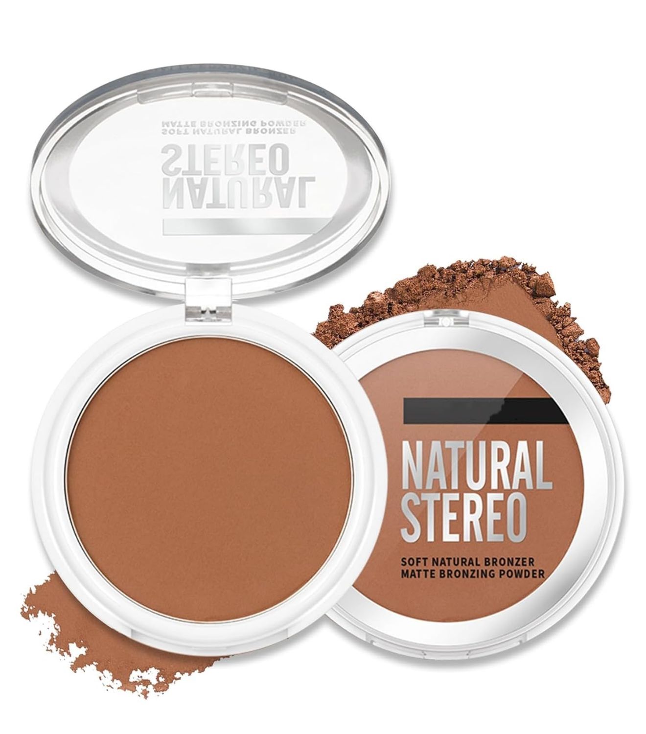 MAEPEOR Face Bronzer Powder Palette 6 Colors Buildable Matte Natural Pressed Contour Bronzer Long Lasting Sweat Proof Face Bronzer Makeup (Color 02)