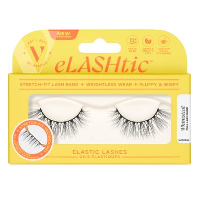 eLASHtic Lashes | Full Band | Strip Lashes | Natural Wispy Lashes | Fake Eyelashes | Elastic Lash Band | Flared &amp; Natural Volume (Whimsical) Full Band Lash