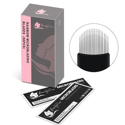 BeautyPros Disposable Microblading Blades, Manual Eyebrow Shading Blades, Perfect for Hair Strokes Eyebrow, Eyebrow Needle (18U 0.18mm)