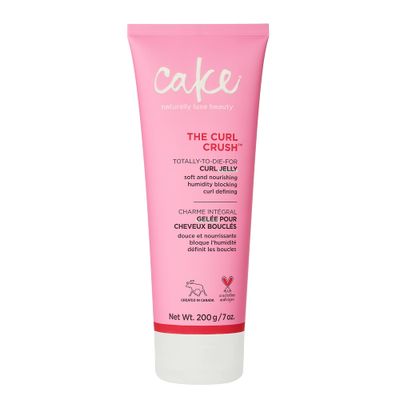 Cake Beauty Curl Jelly, The Curl Crush - Moisturizes &amp; Nourishes Curls - Lightweight for Soft Hold &amp; Shiny Finish - Humidity Blocking For Frizz Control - For Curly Hair- 7 oz  200g