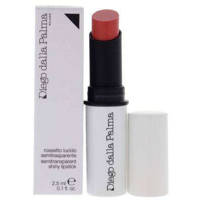 Diego dalla Palma Semitransparent Shiny Lipstick - Hydrates And Protects - Sheer Color - Luminous And Shiny Finish - Gives Plump And Smooth Lips - Long Lasting Wear - 143 Coral - 0.1 Oz