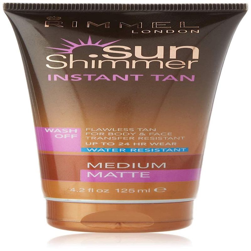 Rimmel Sunshimmer Water Resistant Instant Tan Wash Off Matte - Medium