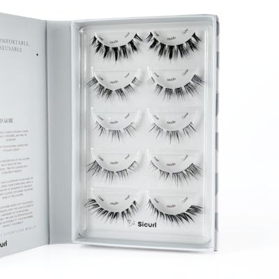 Sicurl The Day&amp;Night Lashes Pack, 5 different mixed eyelash styles, Individual Lashes, Easy to Apply, No Lash Glue Included, 5 Sets of Eyelashes