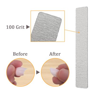 HeeYaa Nail File 12 PCS Professional Reusable 100180 Grit Double Sides Washable Nail File Manicure Tools for Poly Nail Extension Gel and Acrylic Nails Tools Suit for Home Salon