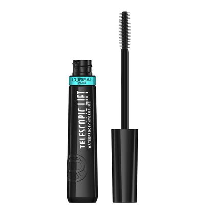 L&#39;Oreal Paris Telescopic Lift Mascara, Lengthening and Volumizing Eye Makeup, Lash Lift with Up to 36HR Wear, Waterproof, Black, 0.33 Fl Oz