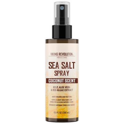 Viking Revolution Coconut Sea Salt Spray for Hair Men - Hair Texturizing Spray with Kelp, Aloe Vera &amp; Red Algae Extract - Surf Spray to Add Volume and Texture - Sea Salt Spray for Men Beach Hair Spray